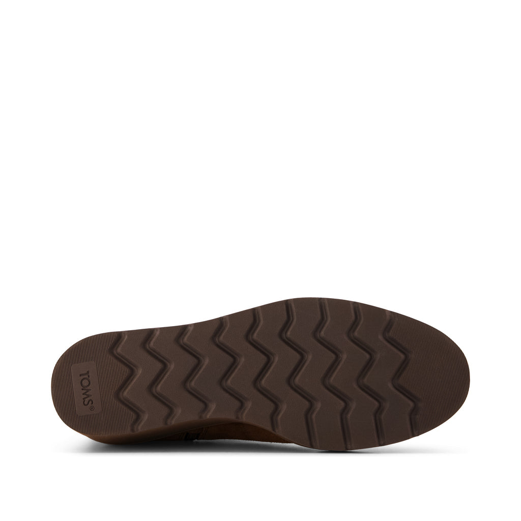 Mina Wedge Boot - Water Repellent Hot Cocoa Suede Bottom Sole View