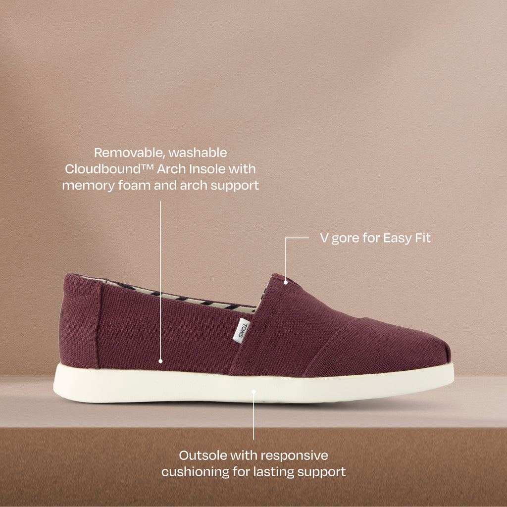 Alpargata Plus - Dark Burgundy Red Heritage Canvas