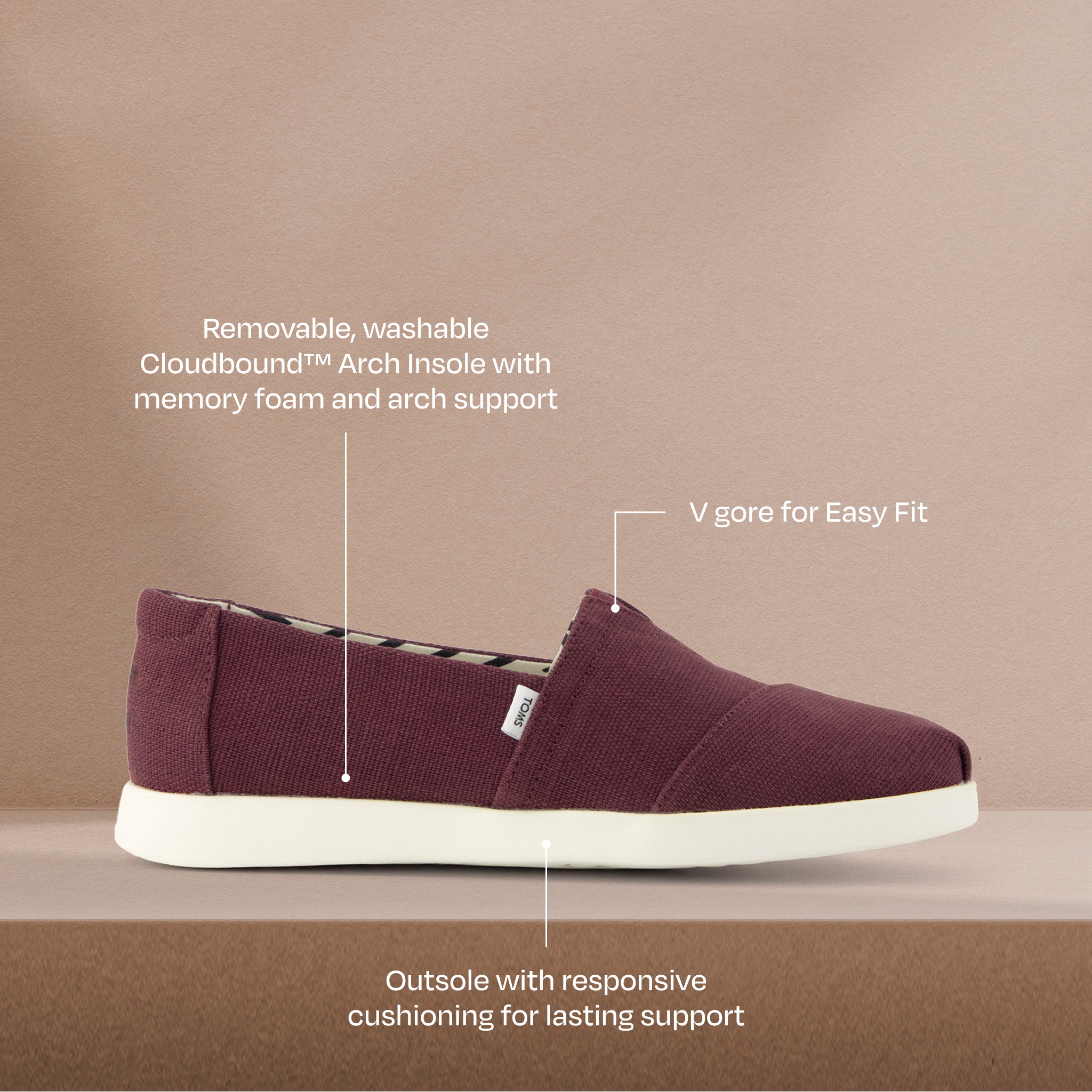 Alpargata Plus - Dark Burgundy Red Heritage Canvas