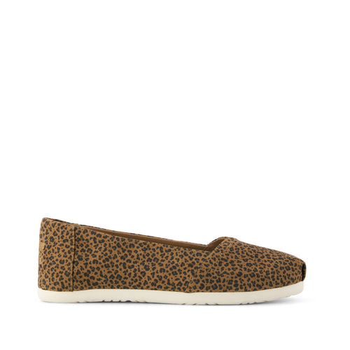 Alpargata Ballet Flat - Toffee Leopard Print Side View