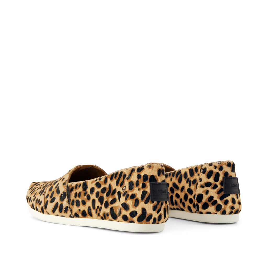 Alpargata Classic - Brown Sugar Leopard Print Hair Leather Back View