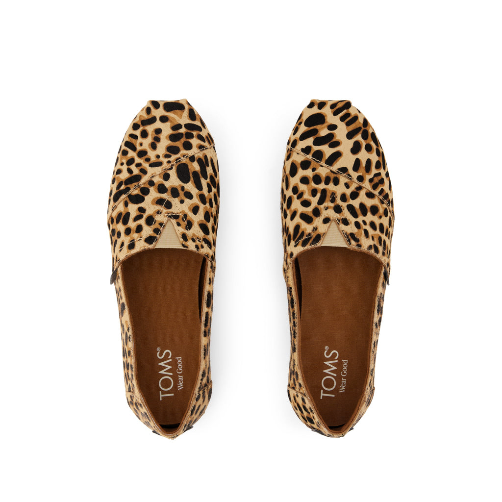 Alpargata Classic - Brown Sugar Leopard Print Hair Leather Top View