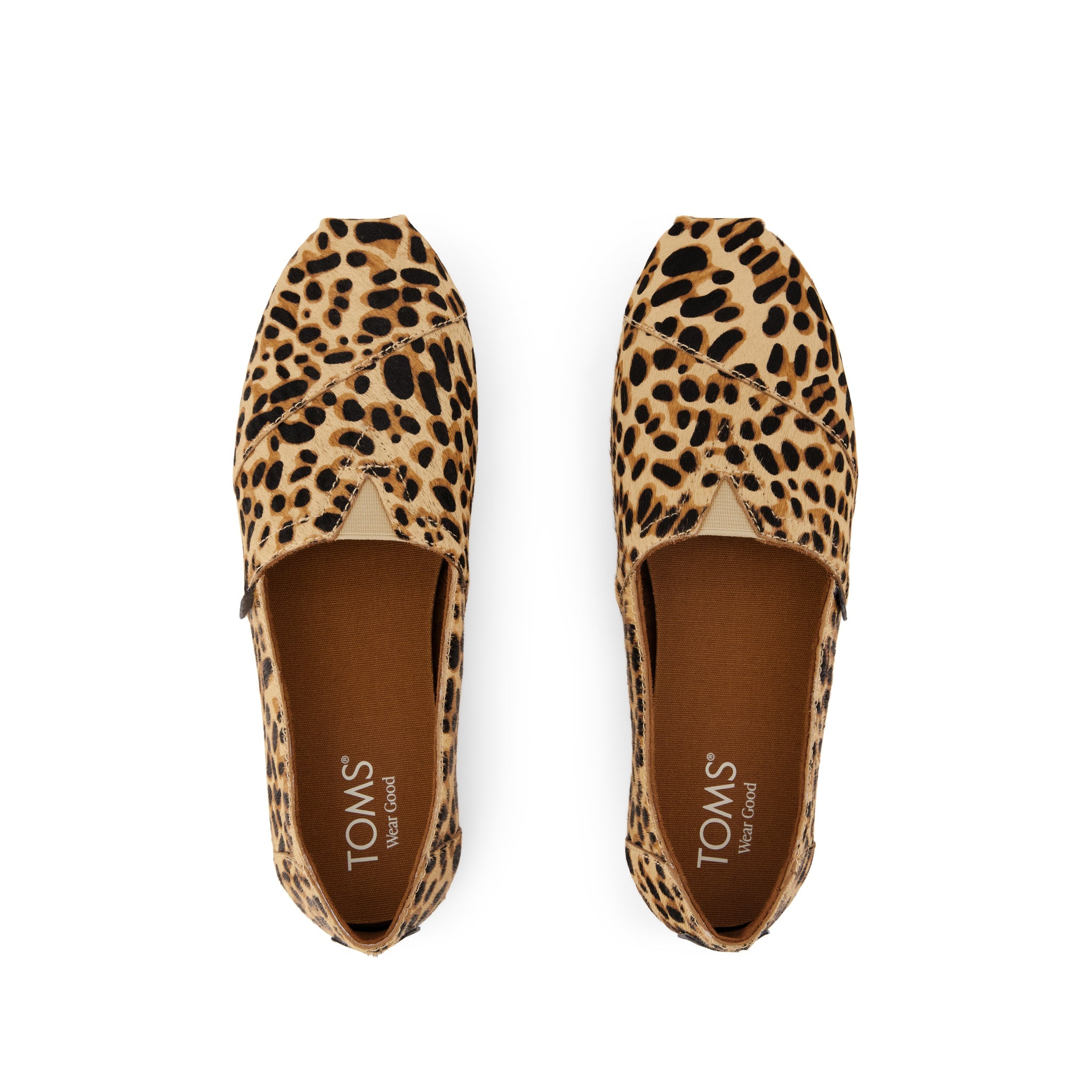 Alpargata Classic - Brown Sugar Leopard Print Hair Leather Top View