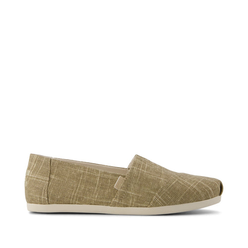 Alpargata Classic - Gold Shimmer Crosshatch Side View