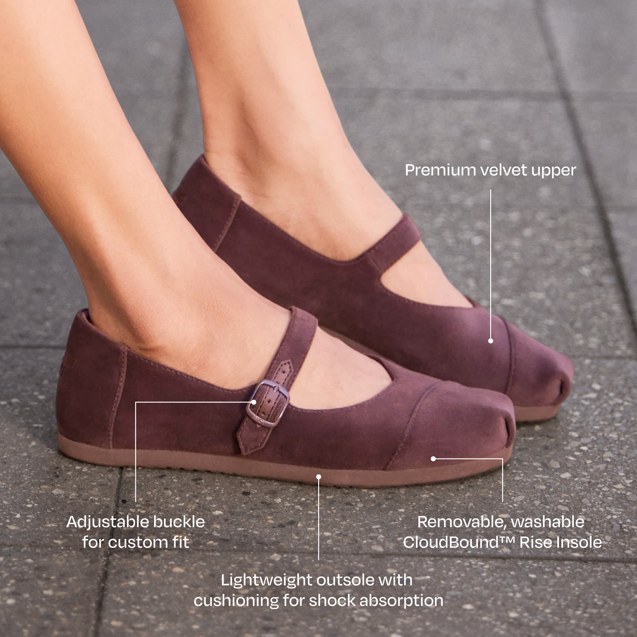 Alpargata Mary Jane - Chocolate Brown Premium Velvet