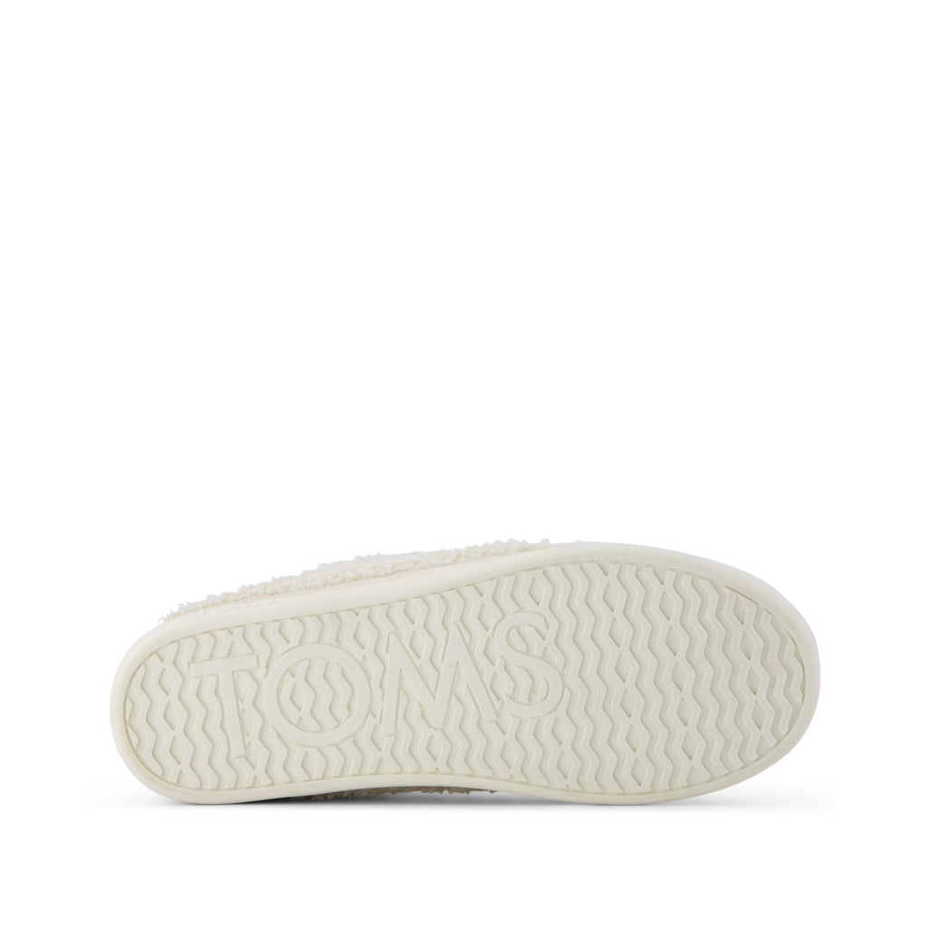 Ezra Convertible Slipper - Natural Faux Shearling Bottom Sole View