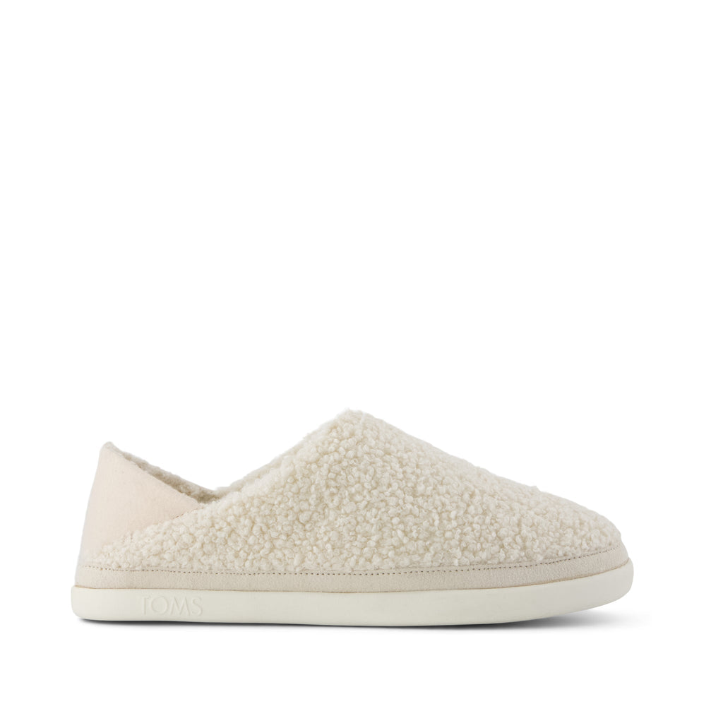 Ezra Convertible Slipper - Natural Faux Shearling Side View