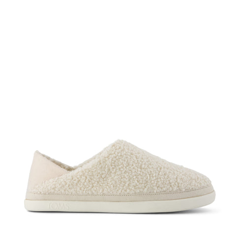 Ezra Convertible Slipper - Natural Faux Shearling Side View