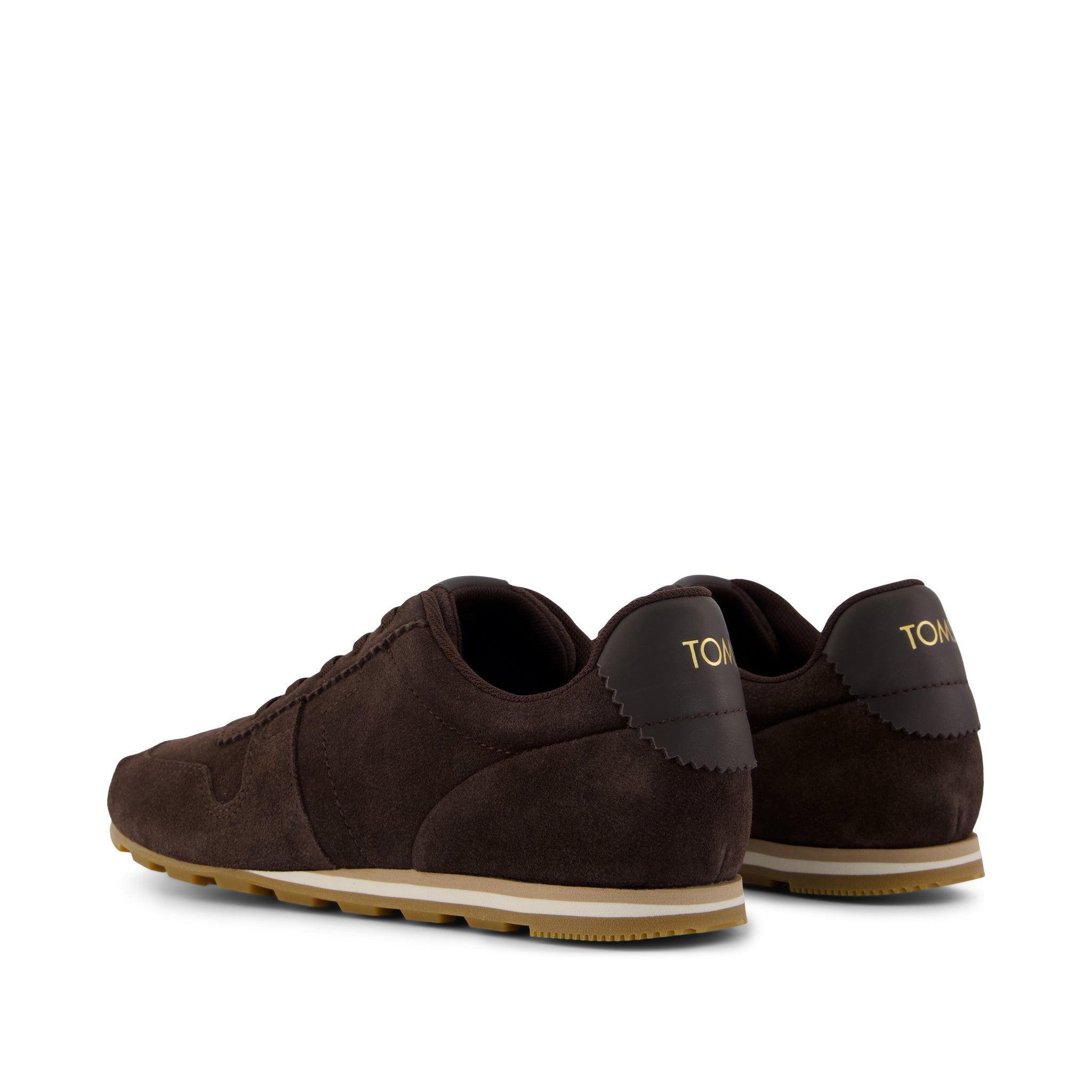 TRVL LITE Palisade Sneaker - Water Repellent Chocolate Brown Suede Back View