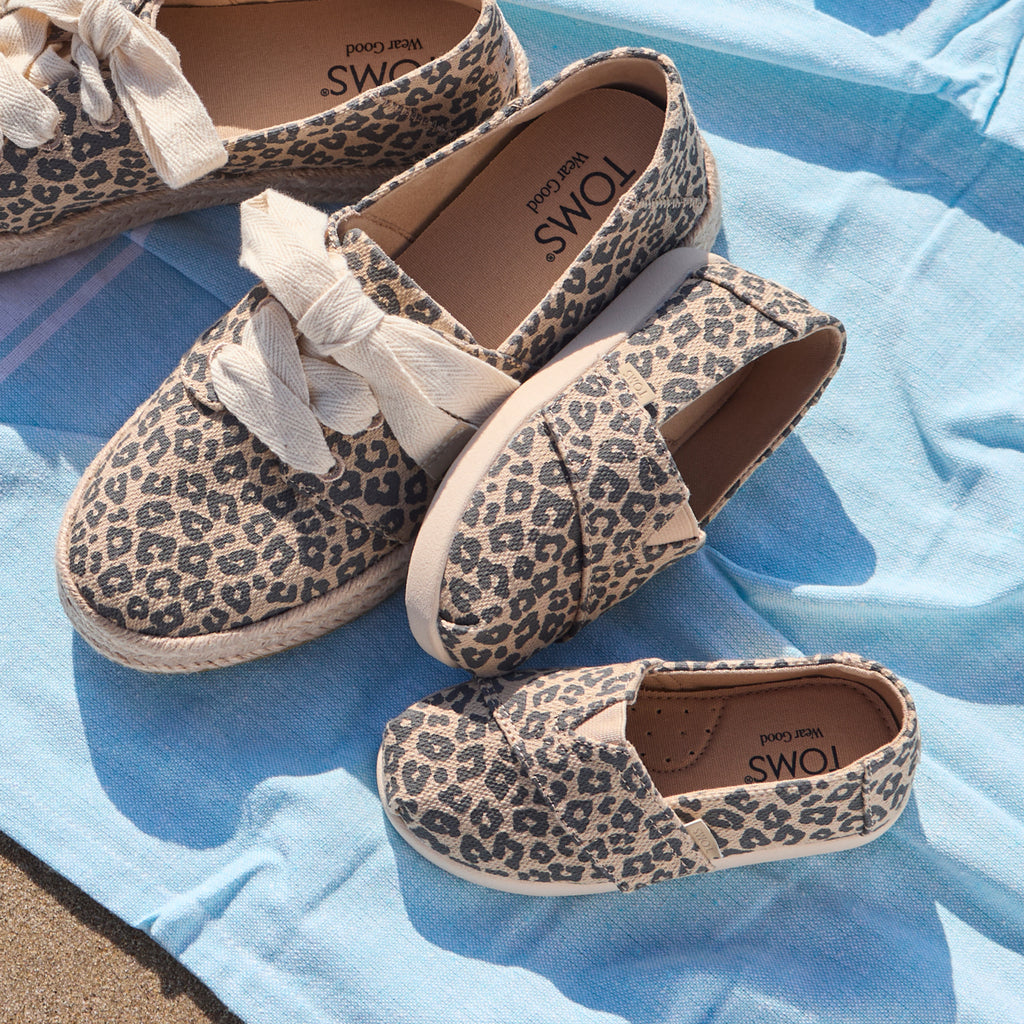 Alpargata  - Beige Leopard Print for Toddlers