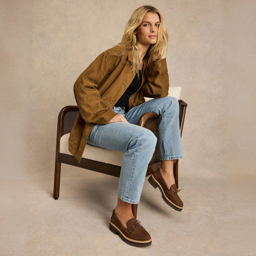 Cara Bow Loafer - Hot Cocoa Brown Leather