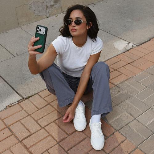 Izzy Trainer - White PU