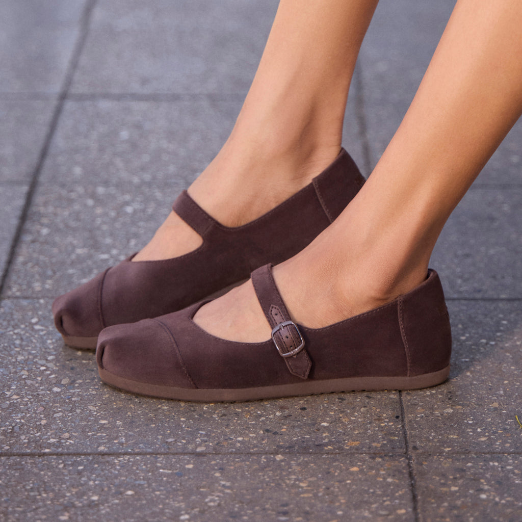 Alpargata Mary Jane - Chocolate Brown Premium Velvet