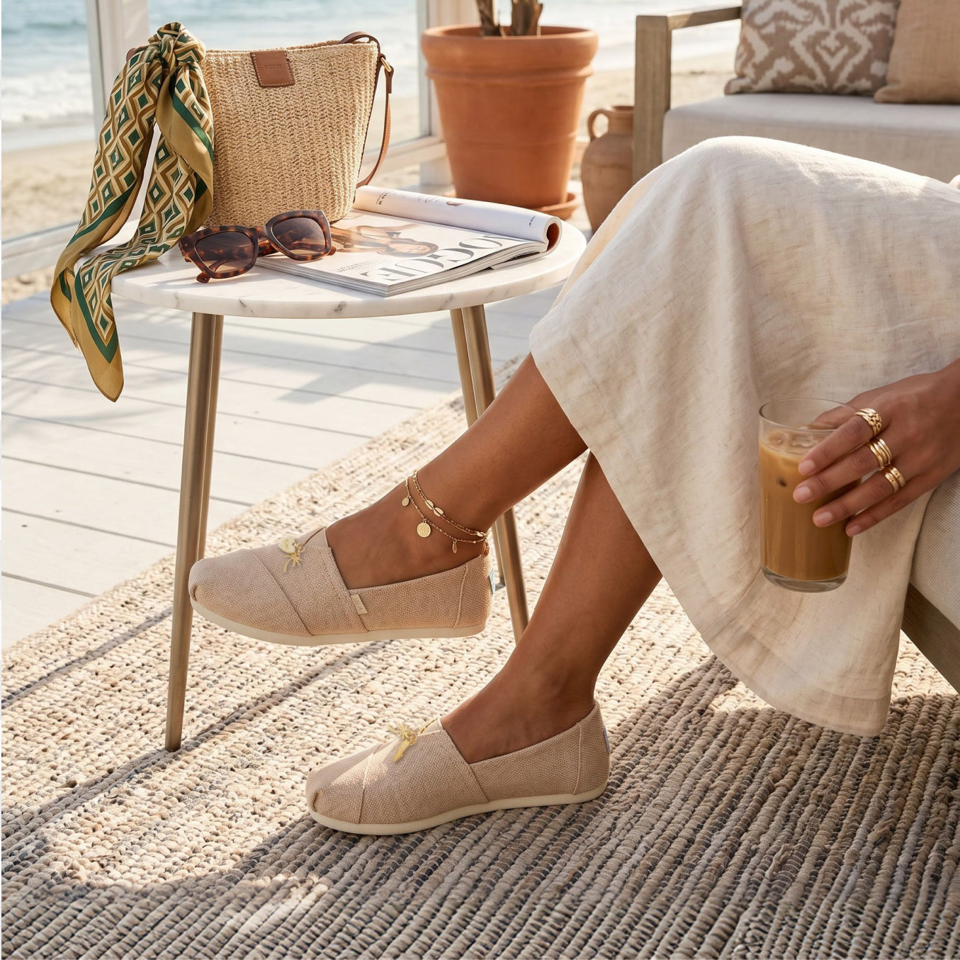 Charm Alpargata - Natural Undyed Heritage Canvas