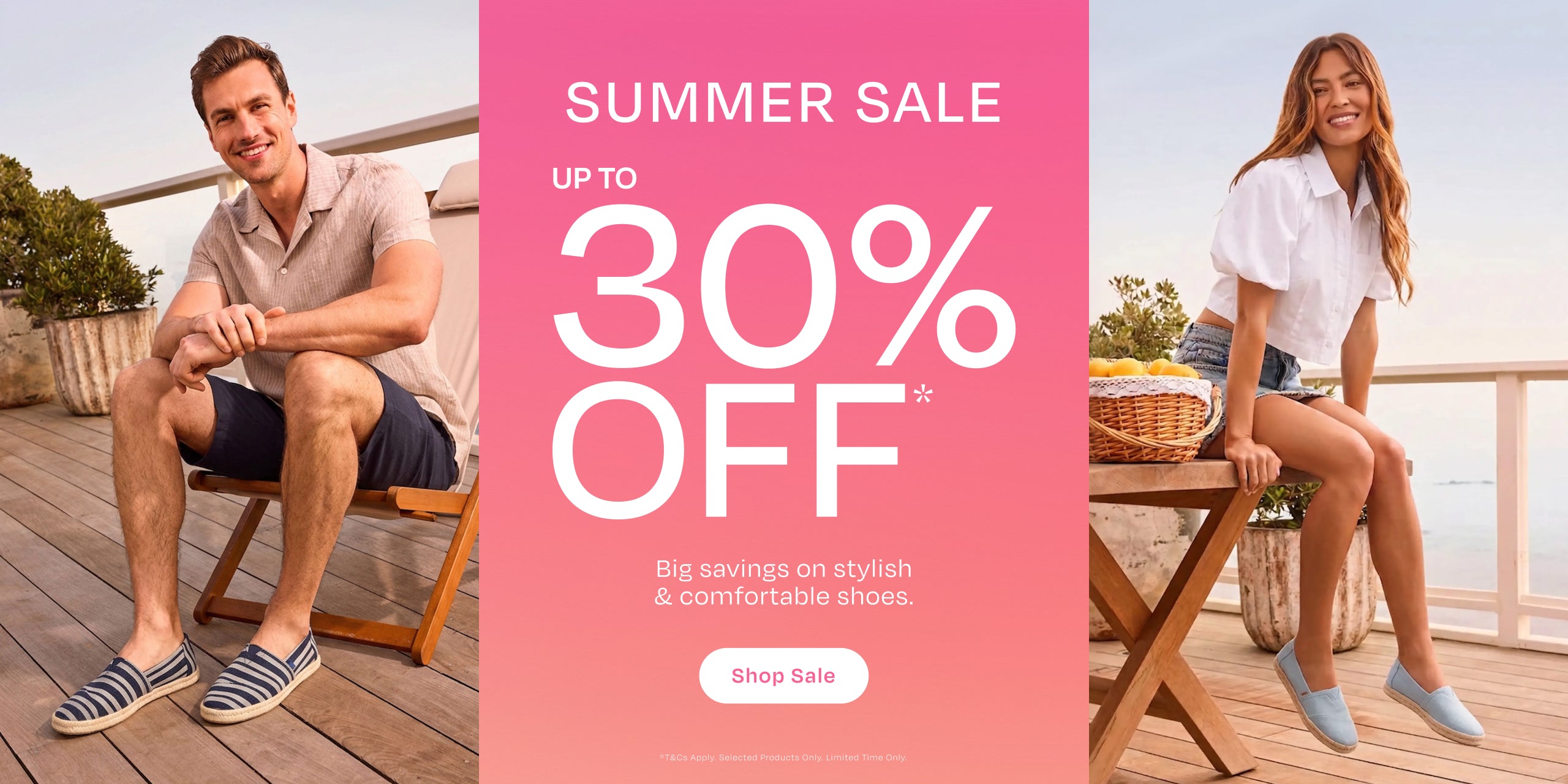 TOMS summer sale, up to 30% off