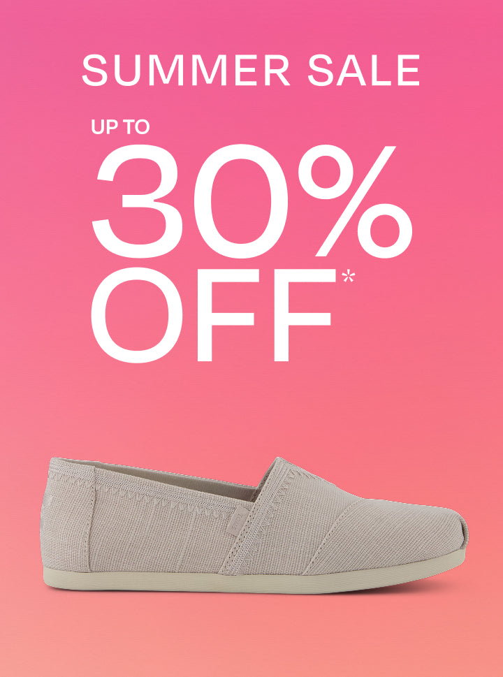 TOMS summer sale, up to 30% off