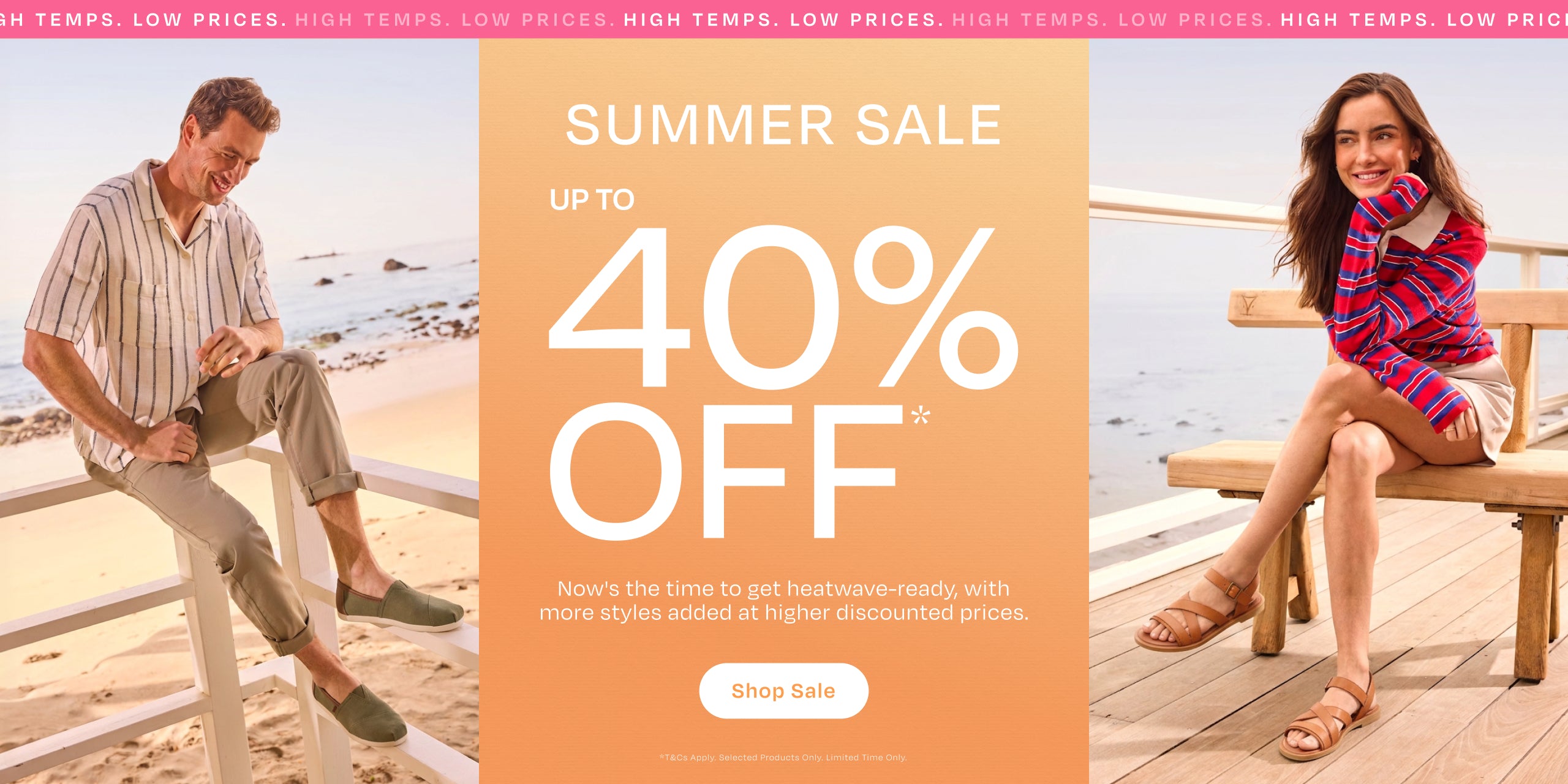 TOMS summer sale, up to 30% off