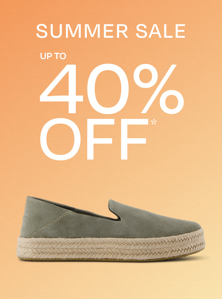 TOMS summer sale, up to 30% off