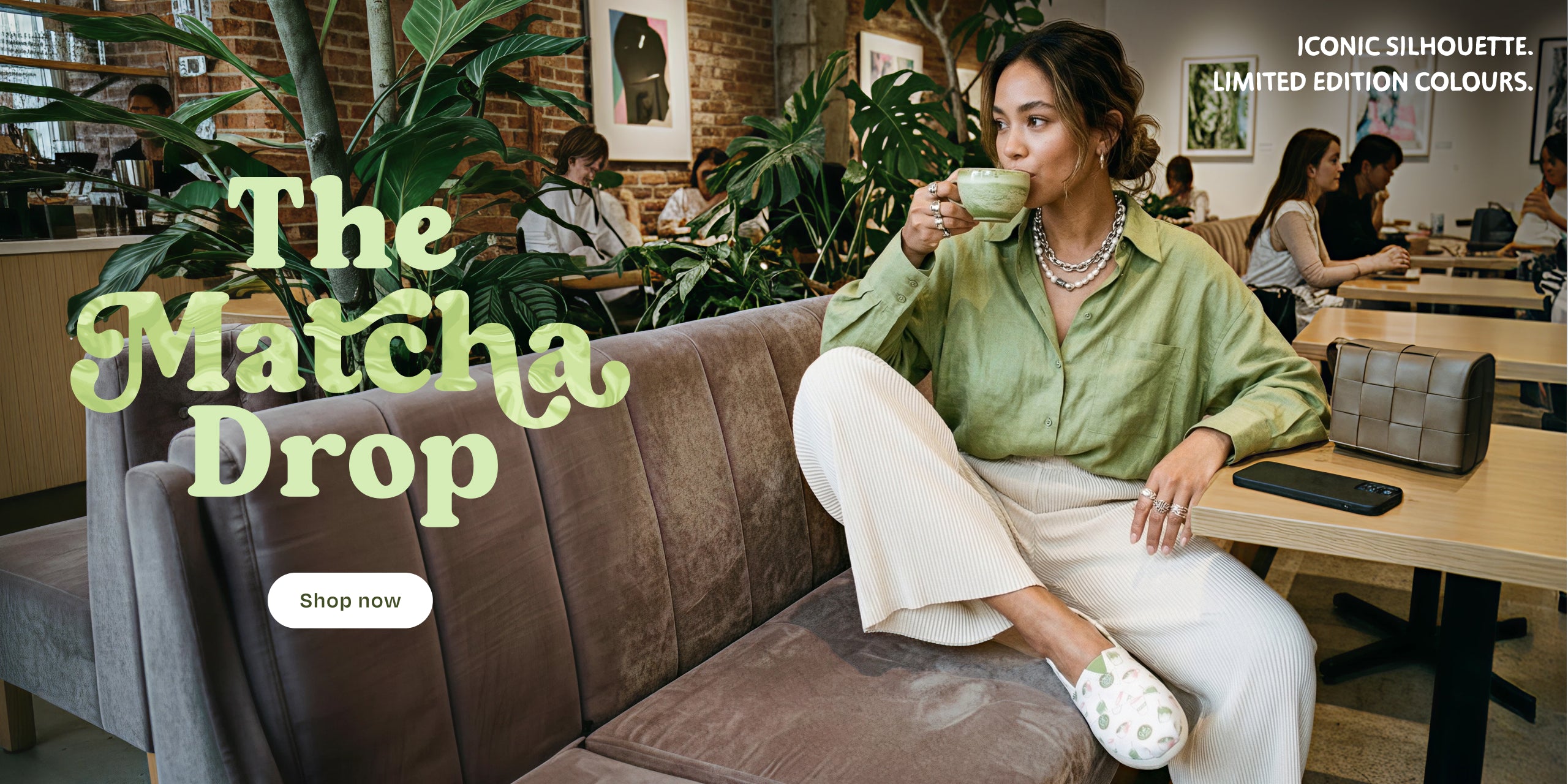 Matcha Alpargata on model