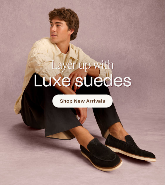 Marcos Loafer - Black Suede ​on model