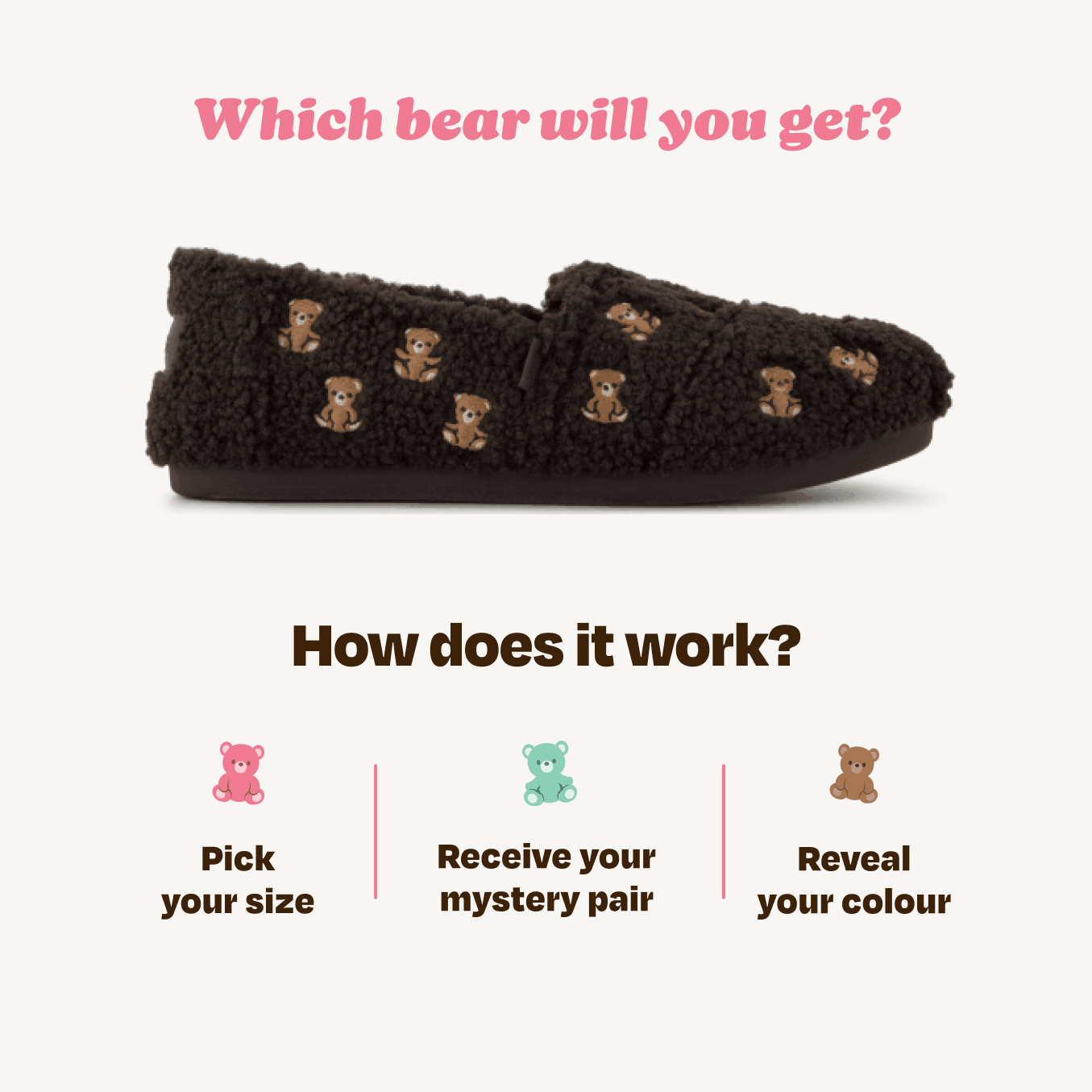 Alpargata Mystery Bag - Surprise Faux Shearling Teddy Bear
